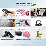 Zhanlinda T9000 Клей 15 мл прозрачный, для диспея или древесины, украшений, стекла, резины.., фото 5