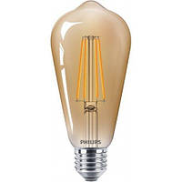 Led лампа PHILIPS LEDClassic 5.5-48W ST64 E27 825 CL GOLD ND APR FIL светодиодная