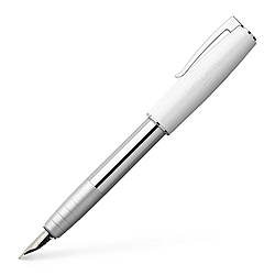 Пір'яна ручка Faber-Castell LOOM Piano white, корпус білий, перо F, 149271