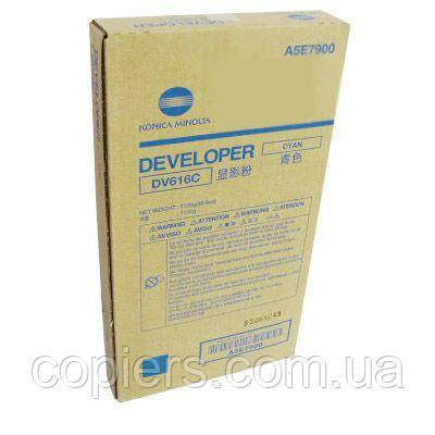 Девелопер DV616C Konica Minolta bizhub PRESS C1085 C1100 оригінал, A5E7900, dv-616c, фото 1