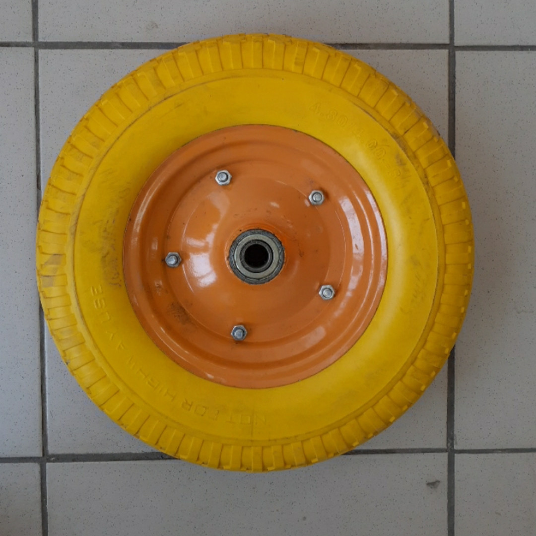 Колесо 4,80/4,00-8 безкамерне жовте безкамерне під вісь діаметром 16 мм