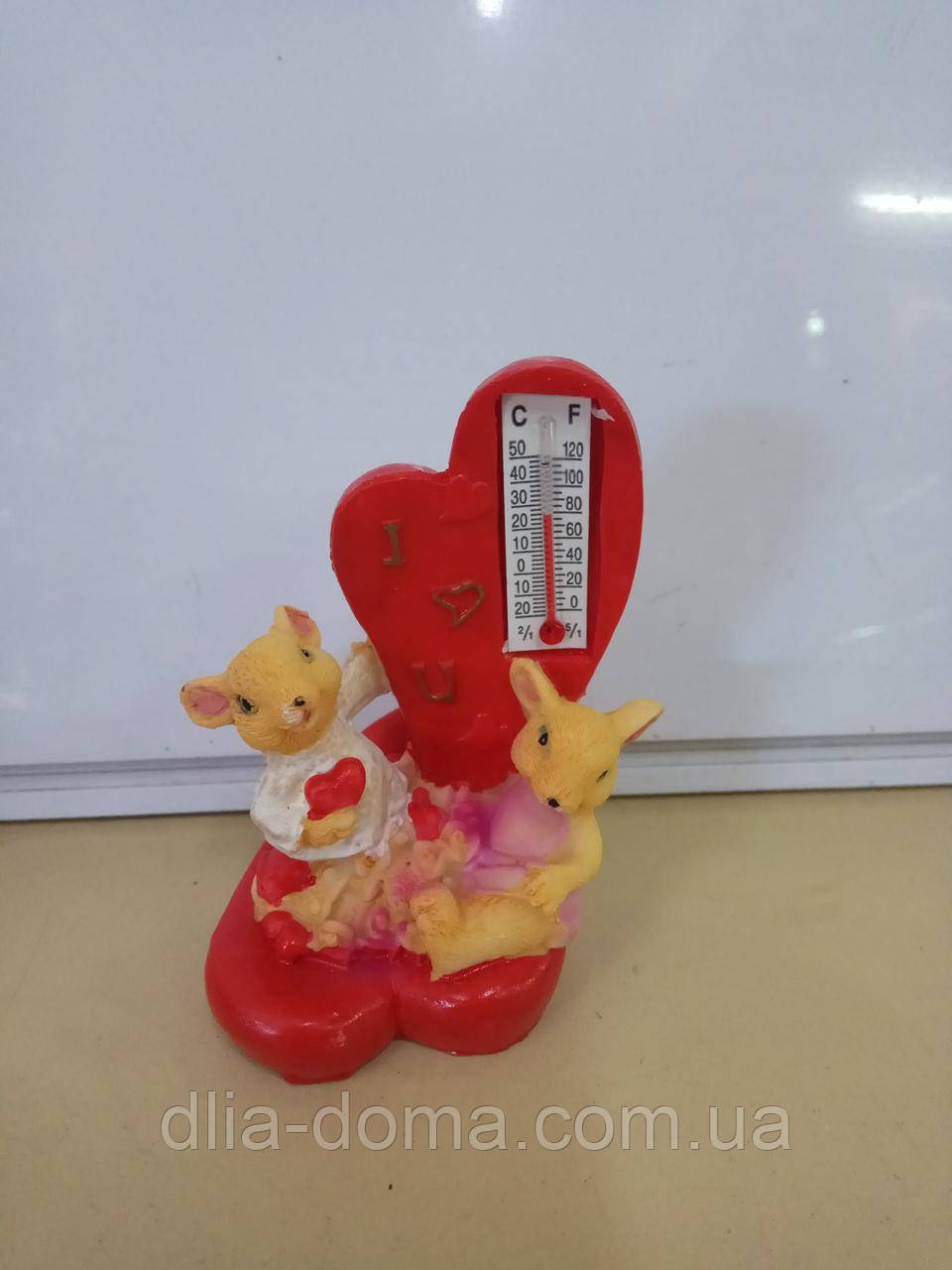 Сувенір миша з термометром, фото 1