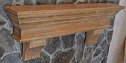Полиця дерев'яна, декоративна