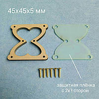 Годинник пісочний Сердечко для Бізікубиків 45х45 мм (Не крутиться)