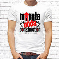 Мужская футболка с принтом "Monsta unda construction" Push IT