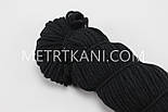 Шнур 100 бавовна, чорний 5 мм No Ш-2, фото 3