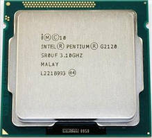 Процесор Intel Pentium Dual Core G2120 3.10 GHz / 5 GT / s / 3 MB, s1155 (BX80637G2120), Tray, б/у