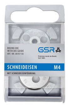 Плашка Кругла, заводський стандарт 25x9 B HSS M 3 GSR Німеччина