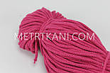 Шнур 100 бавовна, малиновий 5 мм No Ш-11, фото 3