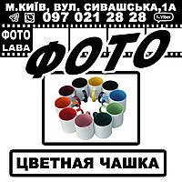 Фото на Кольорову чашку (колір всередині та ручка)