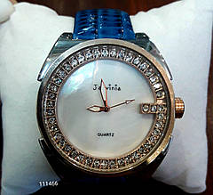 Годинник наручний кварцовий жіночий ремішок Jarvinia J-206 синій в подарунковій упаковці