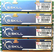 Комплект ігрової оперативної пам'яті G. Skill DDR2 8Gb (4*2Gb) 800MHz PC2 6400U CL5 (F2-6400CL5D-4GBPQ) Б/В