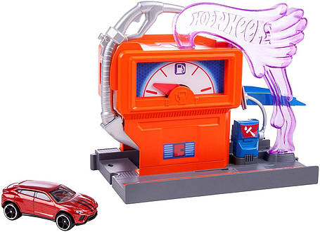 Трек Хот Вілс Заправна станція Бензоколонка Hot Wheels City Downtown Super Fuel Stop, фото 2