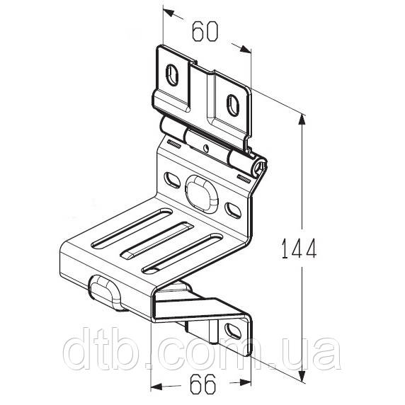 Кронштейн роликовый боковой RBI-40.123 Alutech - фото 1 - id-p878725933