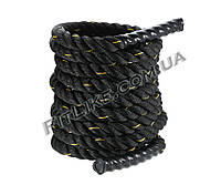 Канаты для кроссфита 9м, 12м, 15м Combat Battle Rope тренировок, упражнений (боевой тренировочный канат) 9 м