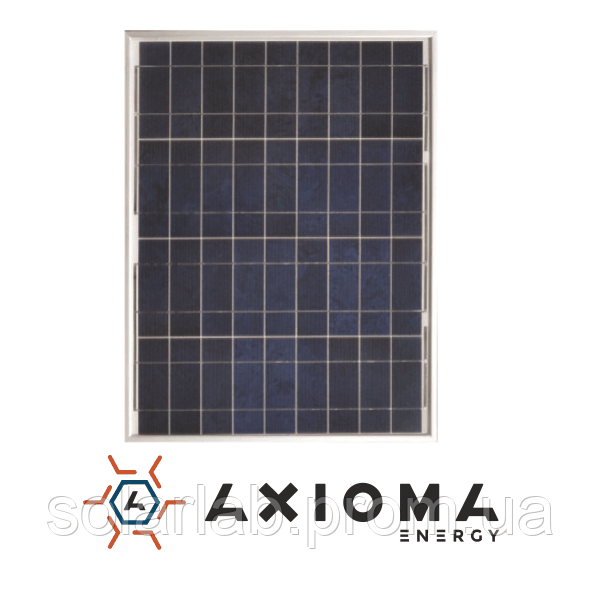 AXIOMA energy Сонячна батарея (панель) 40Вт, полікристалічна AX-40Р, AXIOMA energy