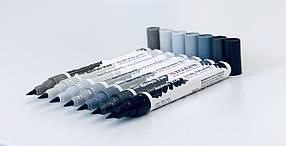 Пензель-ручка Ecoline Brushpen (738), Сіро-золотий світлий, Royal Talens, фото 4