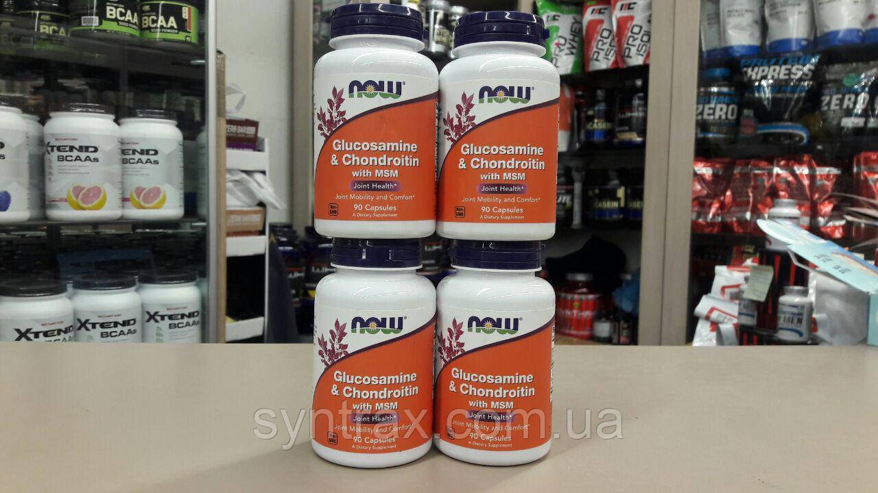 NOW Foods Glucosamine Chondroitin MSM 180caps глюкозамин хондроитин мсм нау фудс сша - фото 6 - id-p1008447070