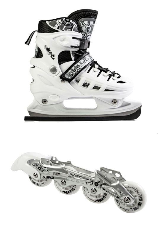 Ролики-кільки Scale Sport White (2в1) розмір 34-37