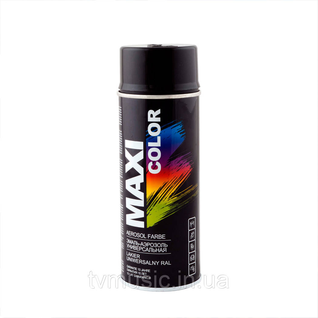 Аерозольна фарба Maxi Color RAL 9005 Чорний 400 мл