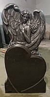 Детские памятники с ангелочками. Памятник детский с ангелом и сердцем