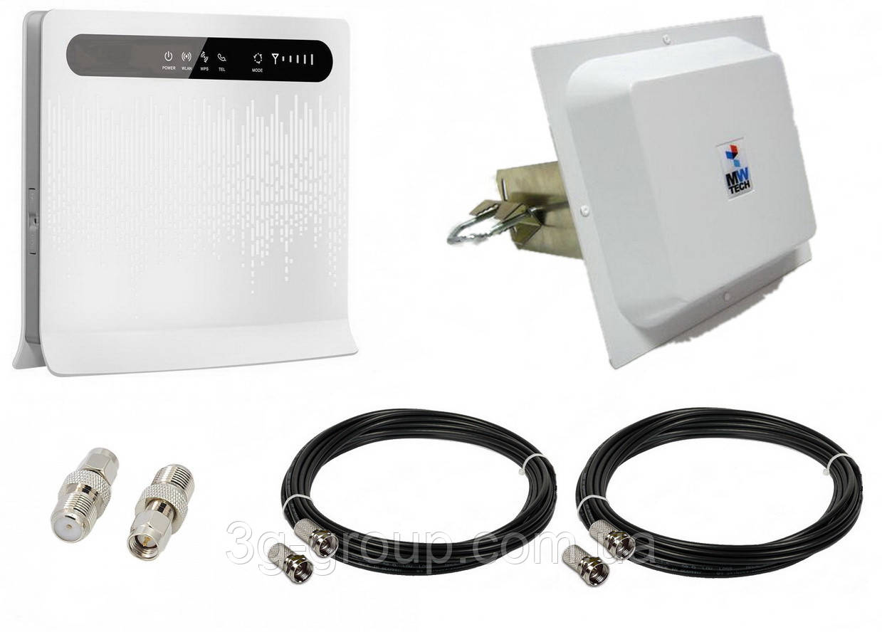 3G/4G комплект Huawei B593s-12 MIMO Антена MW TECH 1700-2700 МГц (Київстар, Vodafone, Lifecell)