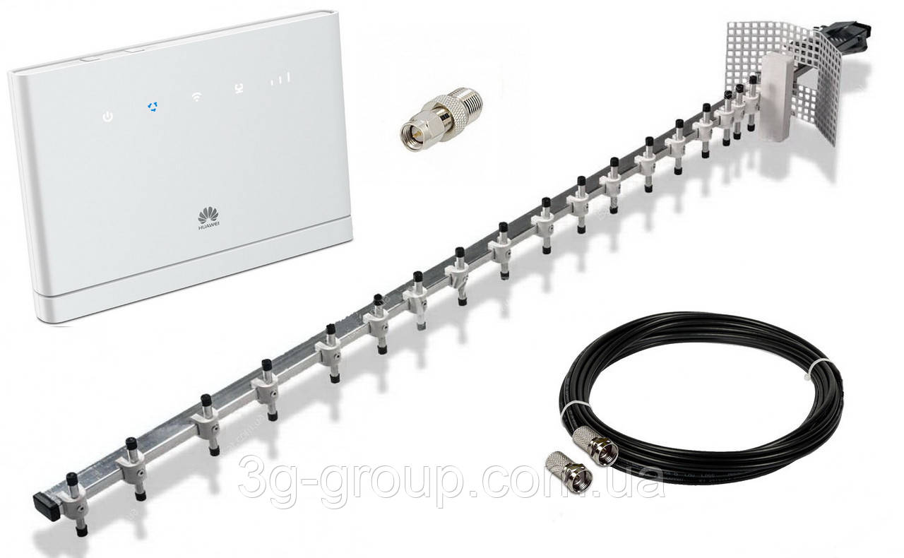 Стаціонарний 4G комплект Huawei B315s-22, Антена "Стріла-2" 1700-2170 МГц 21 dBi
