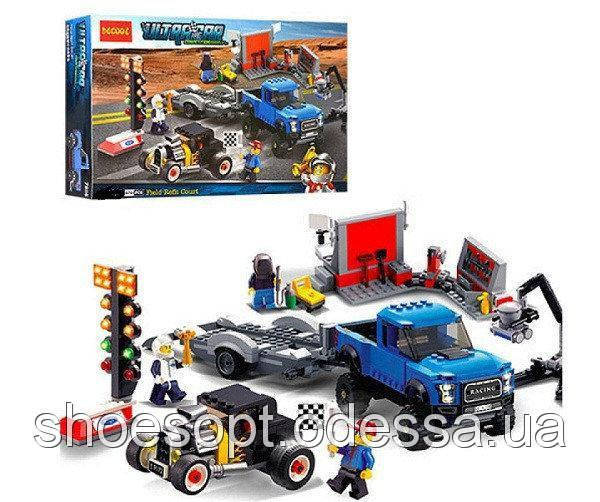 Конструктор Перегони машинки Ford: 674 деталі, 4 фігурки, фото 1