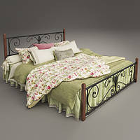 Ліжко на дерев'яних ногах "Крокус"