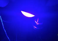 Сині врізні світлодіоди (Орлине око 23мм) корпус чьорний - LED DRL ДХО підсвічування салону