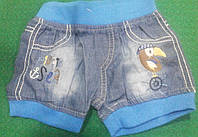Шорти дитячі джинсові для хлопчика 6-18 місяців.