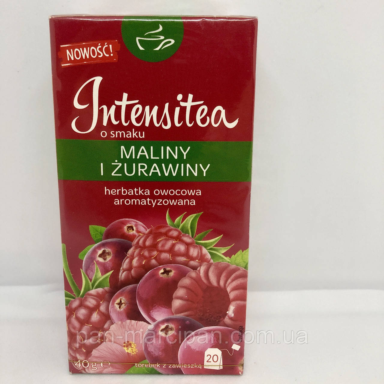 Чай пакетований Intensitea малина, журавлина, фото 1