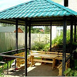 Металева альтанка для дачі / Альтанка для відпочинку, фото 4