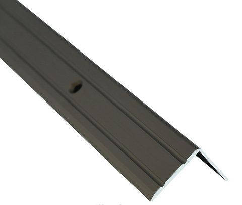 Купить Алюминиевый лестничный профиль рифленый анодированный 24.5мм х ...