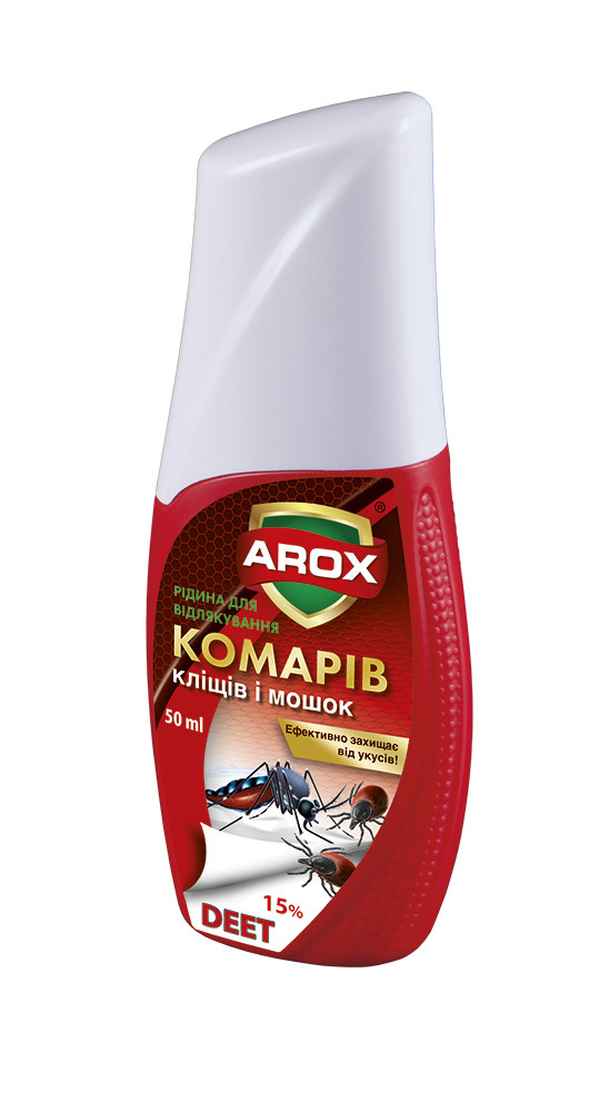 Рідина проти комарів, кліщів і мошок AROX 50 мл, фото 1