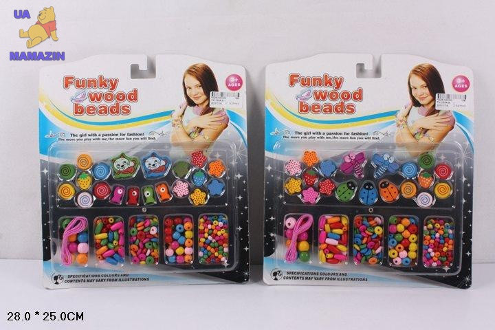 Набор деревянных бусин для плетения TX1134A/B G-Rich, фото 1