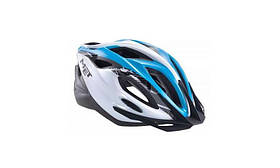 Велошолом Met Xilo Un Panel Cyan для дорослих, з вентиляцією та знімним козирком.