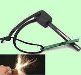 Огниво кресало з магнієвим стрижнем green 10 см, фото 4