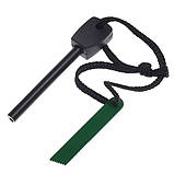 Огниво кресало з магнієвим стрижнем green 10 см, фото 5