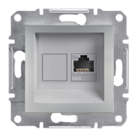 Розетка EPH4300161 Комп'ютерна. RJ45 CAT.5E UTP. ASFORA Schneider Electric Алюміній