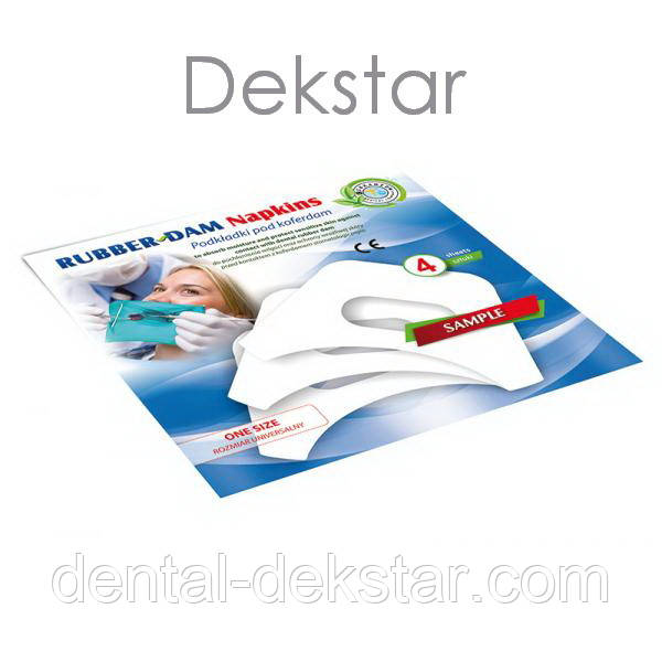 Rubber-dam Napkins Cerkamed, серветки під кофердам, 36 шт., фото 1