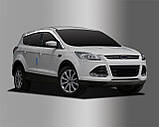 Вітровики хромовані, дефлектори вікон Ford Kuga/Escape 2013- (Autoclover/Корея), фото 5