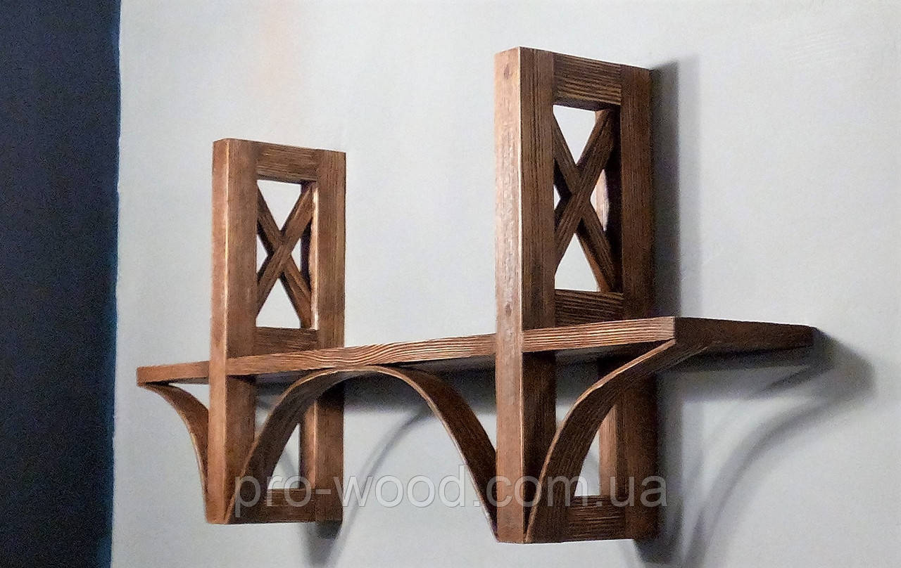 Дерев’яний міні-стелаж для дому, фото 1