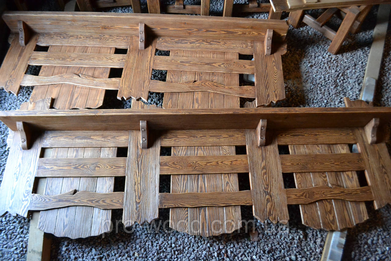 Стильна декоративна дерев’яна полиця, фото 1