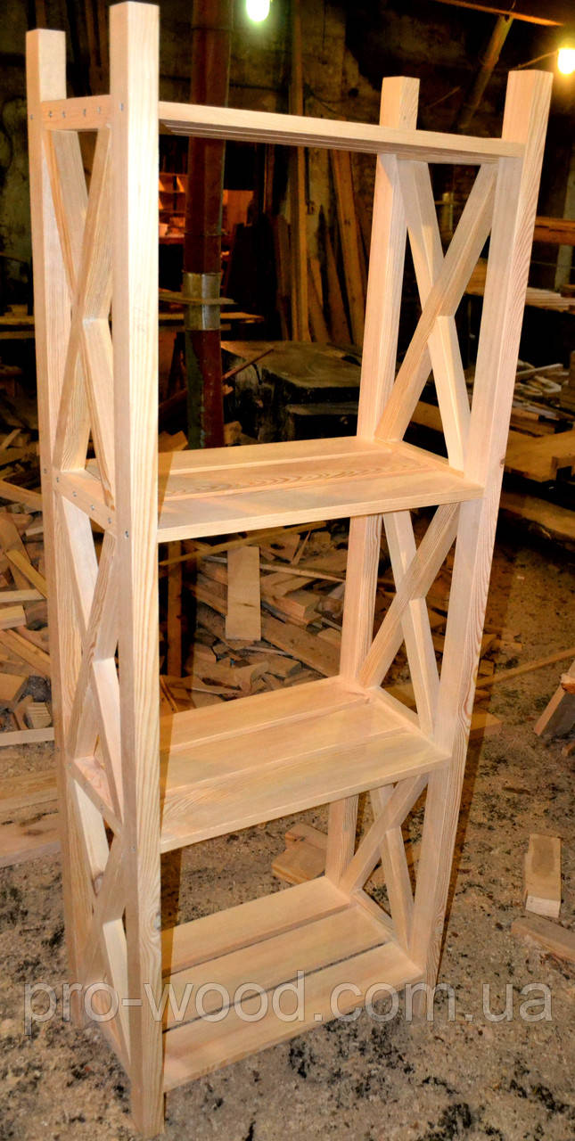 Підлоговий дерев’яний стелаж, фото 1
