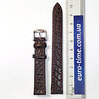 Ремінець для жіночого годинника LONGINES, коричневий, 13 мм