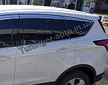 Вітровики хромовані, дефлектори вікон Ford Kuga/Escape 2013- (Autoclover/Корея), фото 3