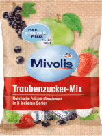 Mivolis Traubenzucker Mix Heimische Fruche Декстроза виноград з фруктовим смаком 100 г