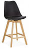 Стілець барний Еліос ніжки дерево сидіння пластик-екошкіра, фото 2