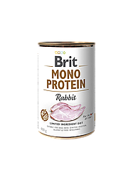 Консерва для собак Brit Mono Protein Dog Rabbit (Бріт Монопротеін з кроликом) 400г.